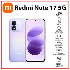 Xiaomi Redmi Note 17 5G 8GB+256GB PURPLE Dual SIM Unlocked Android Mobile Phone