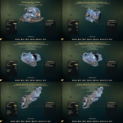 Fallout 76 - XBOX - Power Armor Set - Vanguard Powered Sentinel