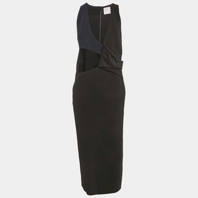 Dion Lee Midikleid schwarz Strick CutOut M