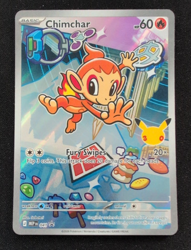 Chimchar MEP 041 # First 1st Partner 30th Anniversary Pokemon Card T3-745