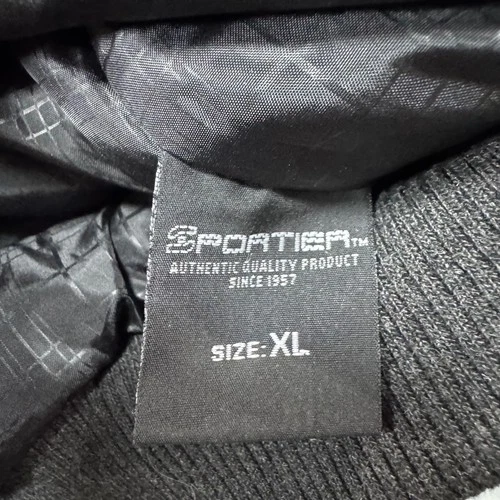 NWT Sportier Bomber Jacket Mens XL Charcoal Wool Blend Snap Front Gray image 8