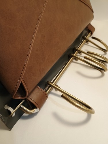 Threshold Mail Pouch With Hooks Entryway Faux Leather - Picture 8 of 11