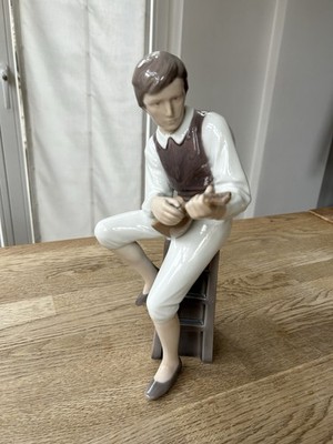 Bing & Gröndahl Porzellan Figur Mandolinenspieler Nr. 1600