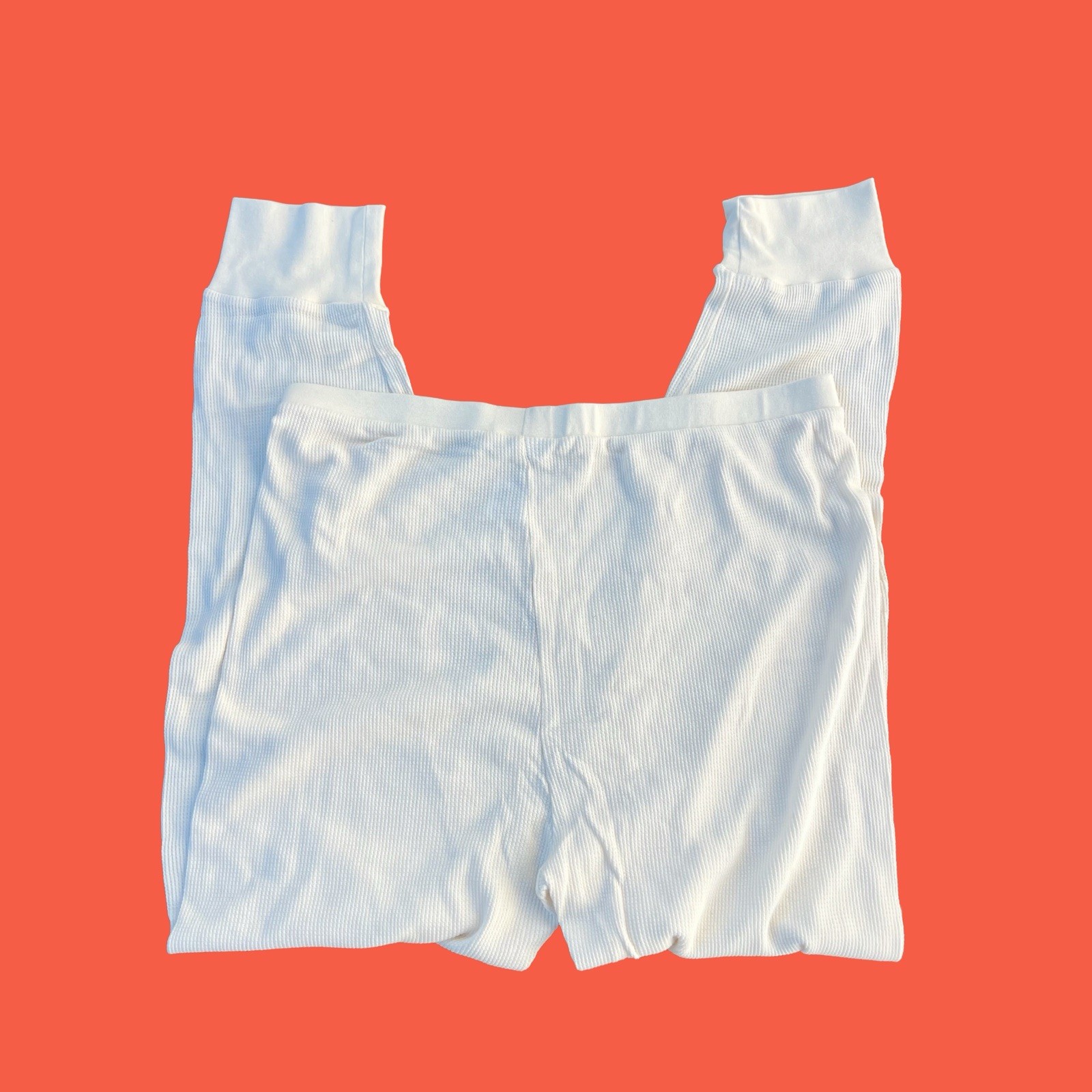 Blair Mens cream white cotton Retro  Thermal  long johns longjohns underwear