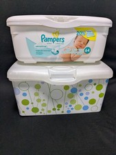 Baby Wipes Pop Up Container Tub Refillable Huggies and Pampers sensitive