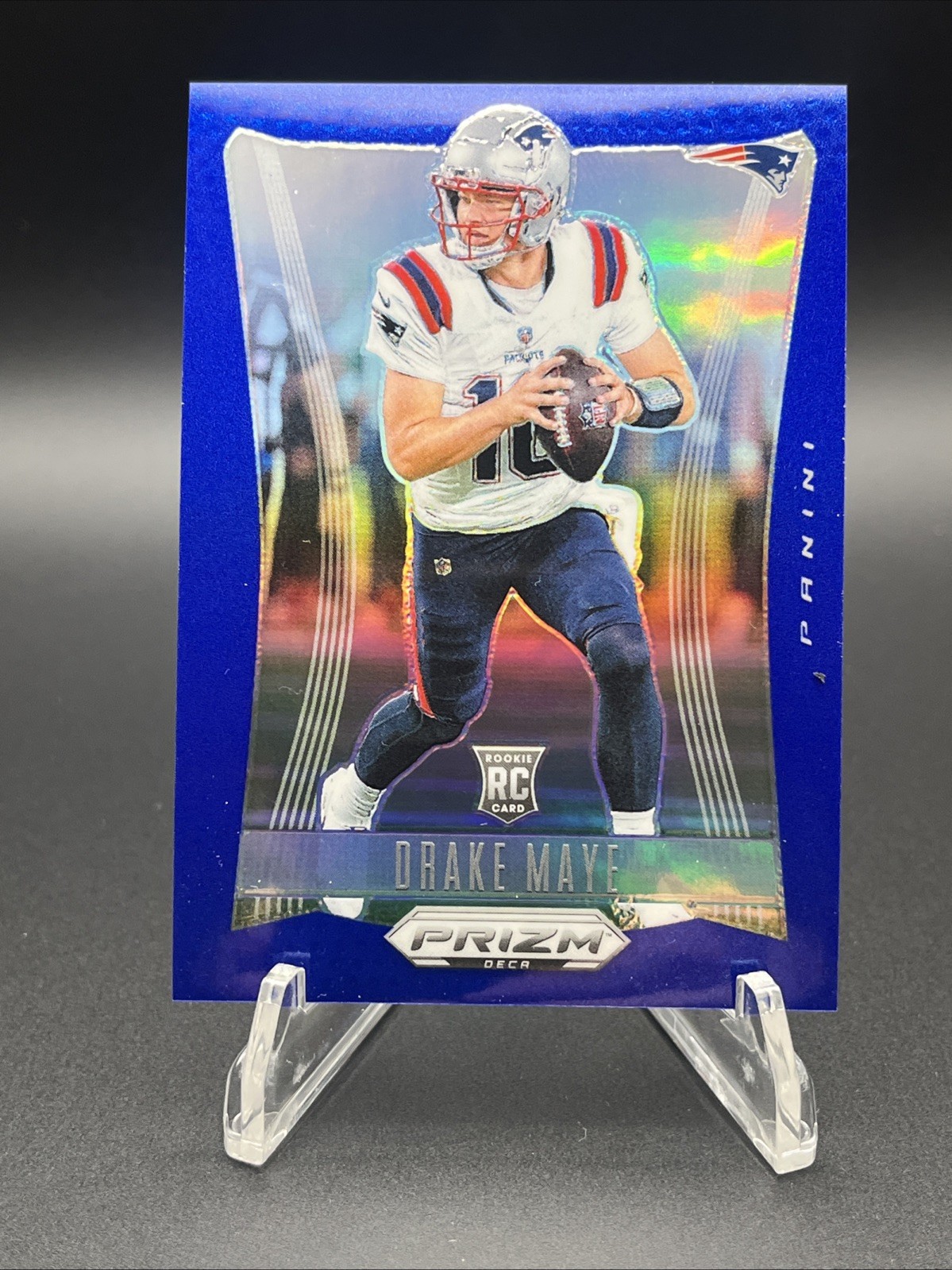 2024 Prizm Deca Drake Maye RC Blue Rookie #/149 Patriots