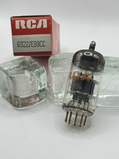 Tested 6922 E88CC Amperex/RCA Tube Gt Britain Gold Pins-O Getter NOS NIB