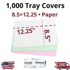 1000pcs Paper Tray Covers 8.5x12.25 Disposable Size B Dental Heavyweight Tattoo