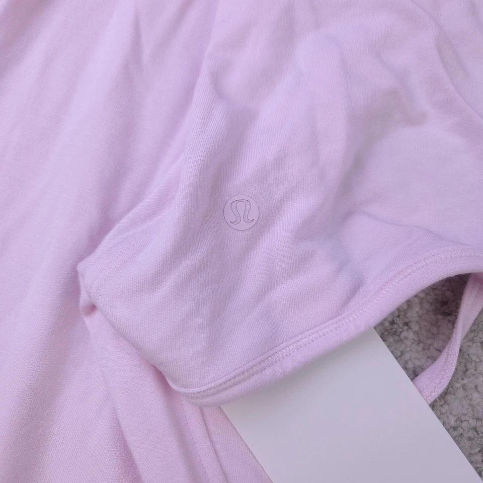 Lululemon Yoga Shrug XL 码长袖粉色 Terry BeCalm Be Calm Dance 全新带标签 — 第 3/4 张图片