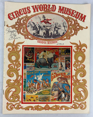 1970's - Circus World Museum Program & Magazine Signed by Happy the Clown - B2