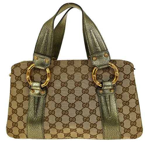 Deal12 Gucci Beige Canvas GG Tote Handbag 131324 213312 NQ03479