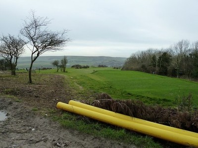 Foto A2 Abschlag auf Lewes Golfplatz Die Gasleitungen könnten einen nützlichen Schub geben c2011