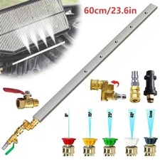 24" Pro Radiator Cleaning Wand Kit Radiator Cleaner Tool with 5 Spray Nozzles