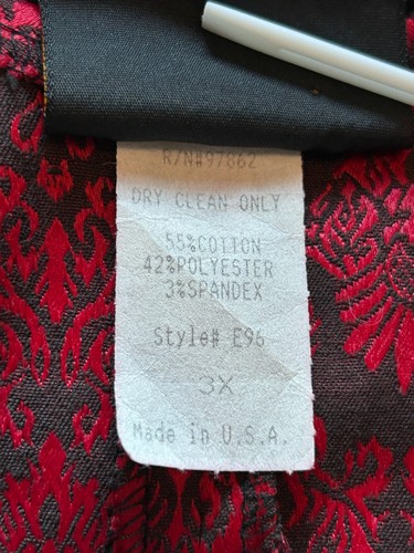 Vintage Torrid Corset Red Black Back Zip Ren Fair Cosplay Goth Whimsigoth Sz 3X - Picture 13 of 14