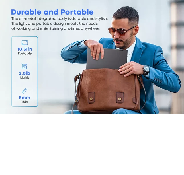 DT Mini Book 10.5-inch Intel N150 12GB RAM 512GB SSD Win11 Mini Laptop-NEW - Image 3 of 4