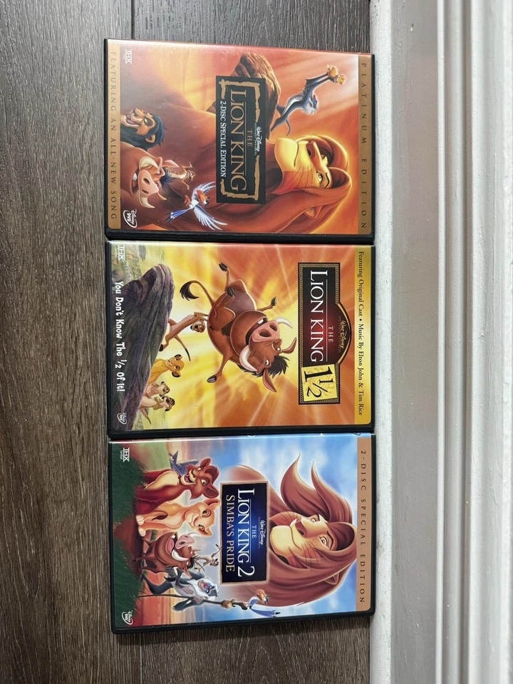 The Lion King Movie Collection (DVD, 2004, 6-Disc Set) Trilogy Box Set Disney - Image 4 of 4