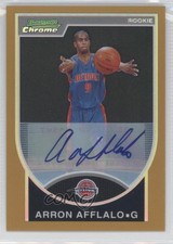 2007 Bowman Draft Picks & Stars Gold Refractor 49/50 Arron Afflalo #122 Auto 0e5