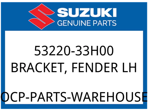 BRACKET, FENDER LH