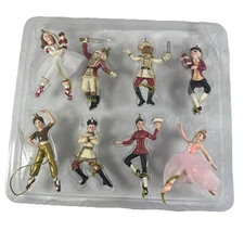 Kurt Adler Christmas Polyresin Nutcracker Suite Miniature Ornament 2.75” Set 8