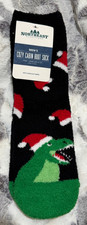 Northeast Outfitters Men's Cozy Cabin Large Boot Socks - Holiday Dino