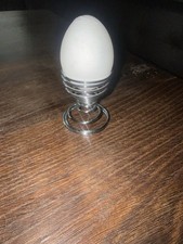 ❤️❤️ Eierbecher Chrom Edelstahl-Spirale-Design Metall Feder Eier Becher Ostern