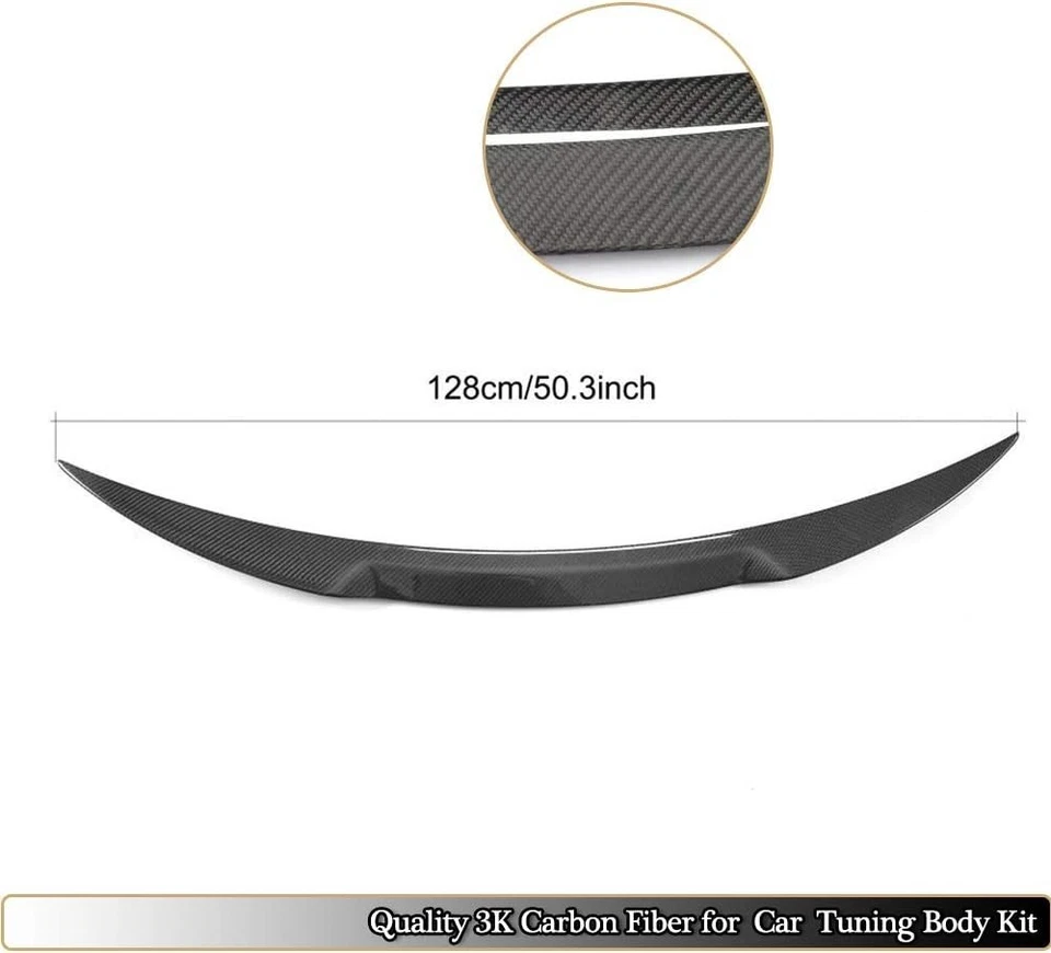 Спойлер крыло крышка багажника из углеродного волокна для Alfa Romeo Giulia Quadrifoglio 2015-2023 годов выпуска - Изображение 2 из 4