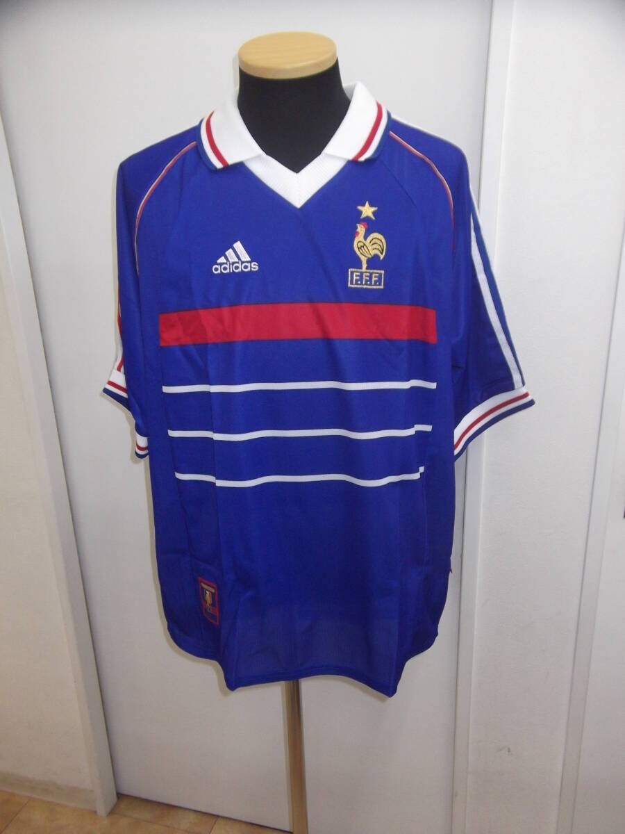 Maillot Equipe De France 1998 - Adidas, Taille M, Homme, Rouge, Neuf