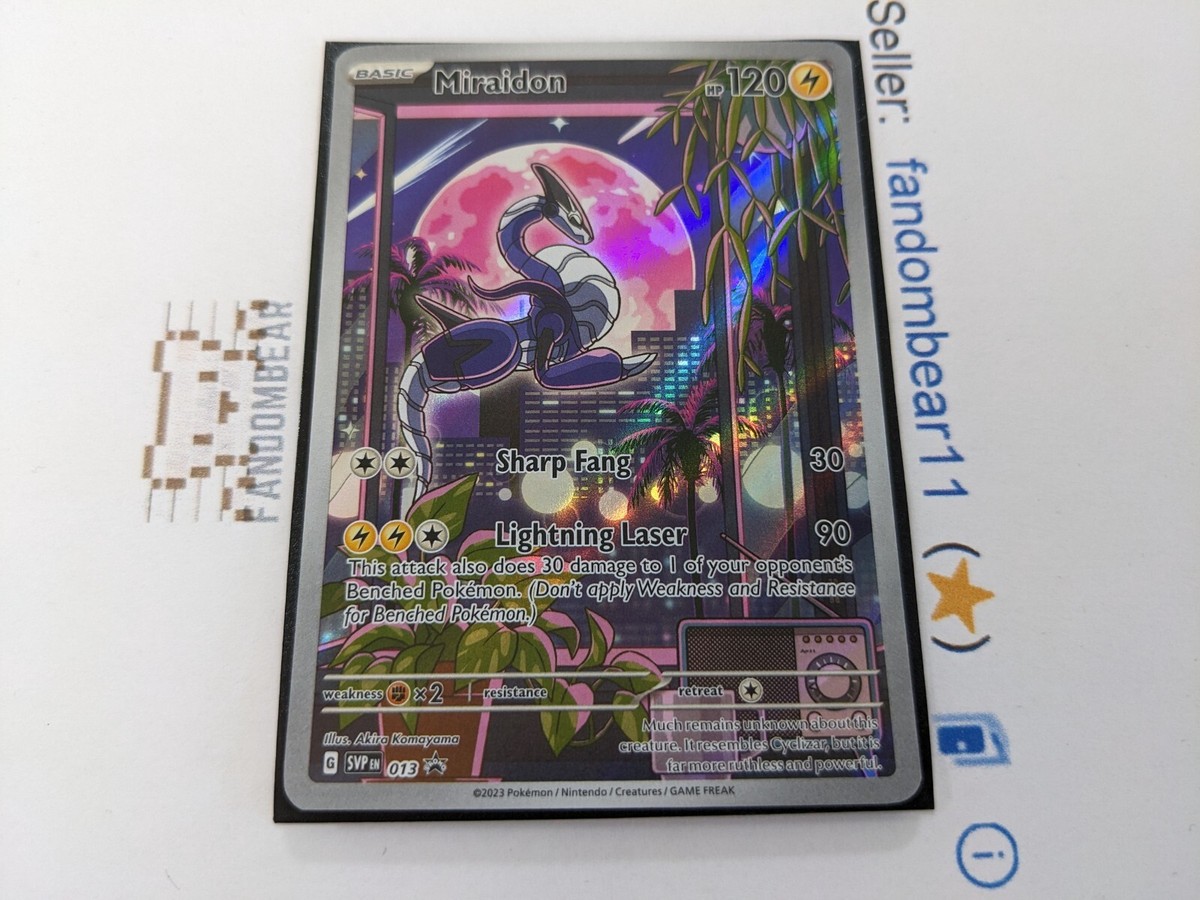Miraidon FULL ALT ART PROMO card SVP013 Scarlet & Violet 2023 Pokemon TCG  NM/LP