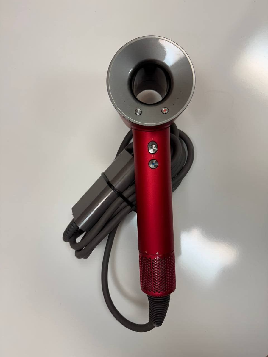 Dyson Supersonic – Real Dyson Hair Dryer – Silver/Red – Pro