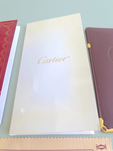 JUEGO COMPLETO DE GAFAS CARTIER PASAPORTE VINTAGE. INCLUYE BOLSA DE CUERO BORGOÑA NOS RARO - Imagen 5 de 7