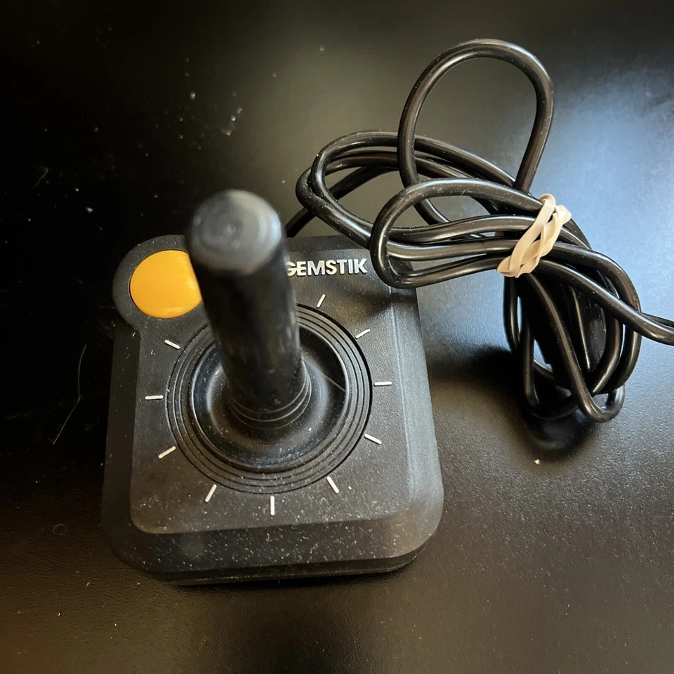 VTG 1981 Gemini Gemstik Joystick VG170B Atari 2600 c64 Yellow Button WORKING - Image 3 of 4