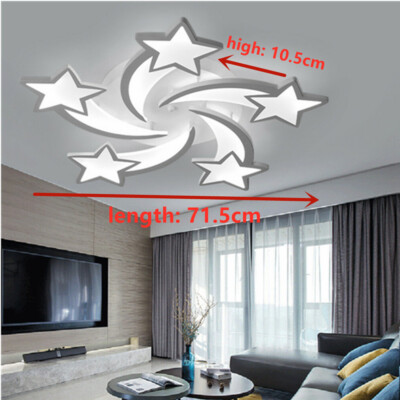 Modern Acrylic LED Flush Mount Ceiling Light Kids Room Pendent Lamp Fixture 110V