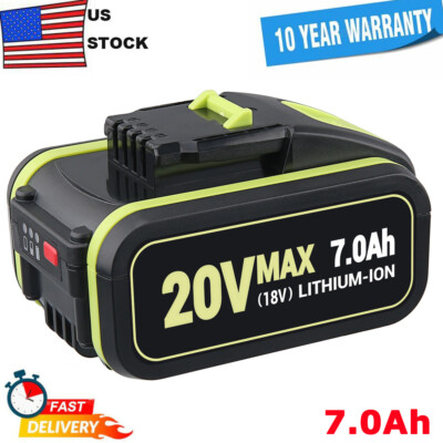 20V Li-ion Battery 7.0AH WA3551 WA3553 WA3551.1 WX386 WX176 WA3553.2 US for Worx