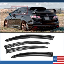 For 2012-15 Honda Civic Sedan Jdm Mugen Style Black Window Visor Vent For 2012-15 Honda Civic Sedan Jdm Mugen Style Black Window Visor Vent