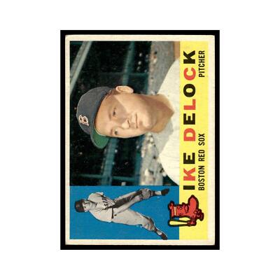 1960 Topps Baseball Card Ike Delock Red Sox #336