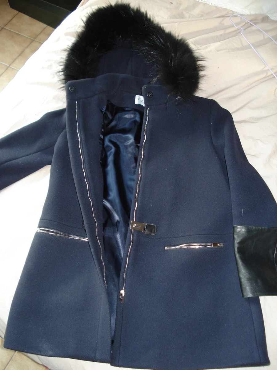 manteau claudie pierlot bleu marine