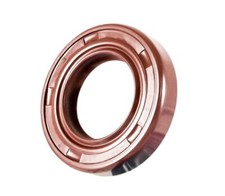 EAI 19x35x8mm FPM/FKM Oil Shaft Rotary Seal w/ Stainless Steel Spring Dbl Lip