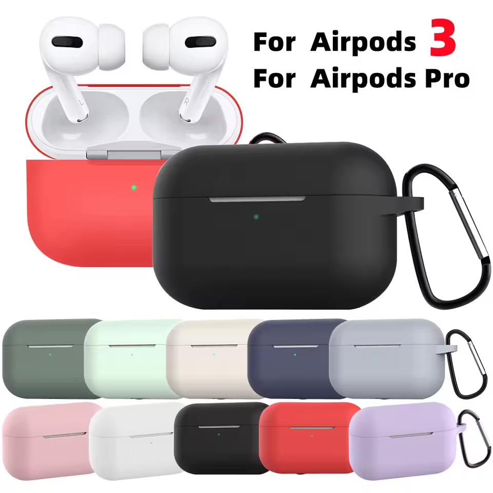 Silicone Cover Case For Apple AirPods Pro Case/Air Pods 3rd Gen Case Protect-image