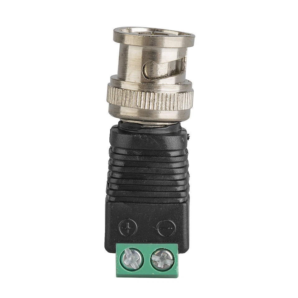 100pcs BNC Balun Coax Connector CCTV Security Camera DVR Video Adapter Terminal - Image 2 of 4