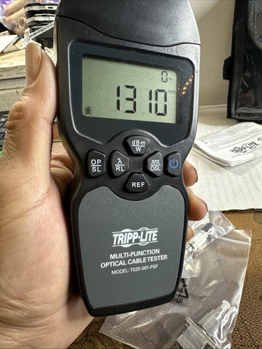 TRIPP LITE MFG T020-001-PSF Fiber optic cable Tester power Meter Light W/ Parts - Picture 12 of 15