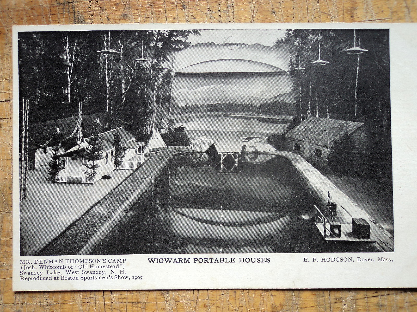 Wigwarm Portable Houses Ad EF Hodgson Dover Ma 1907 Sports Show eBay
