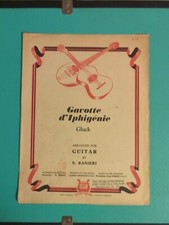 Gluck Gavotte For Classical Guitar Rare Vintage Sheet Music