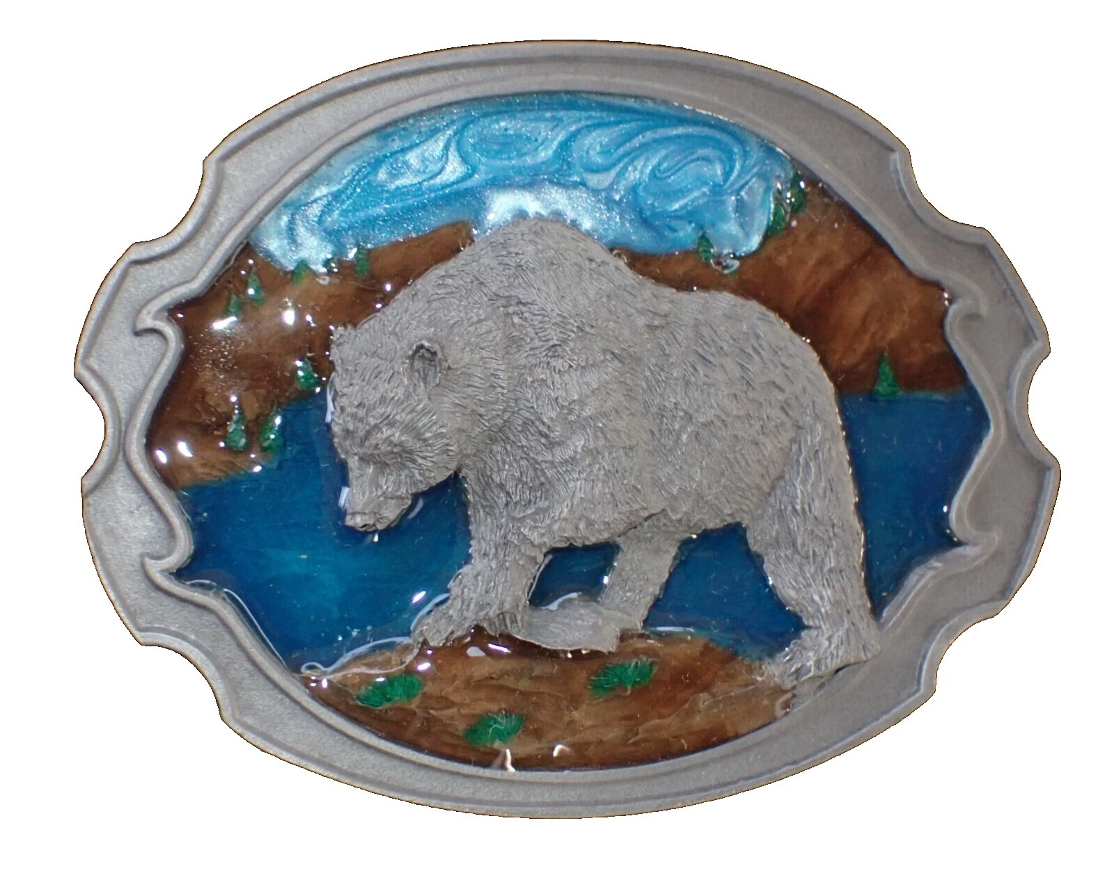 Hebillas de Cinturón Oso Siskiyou Pewter