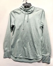 Reebok Women's Large Pullover Green Thumbholes Athletic Hoodie JC