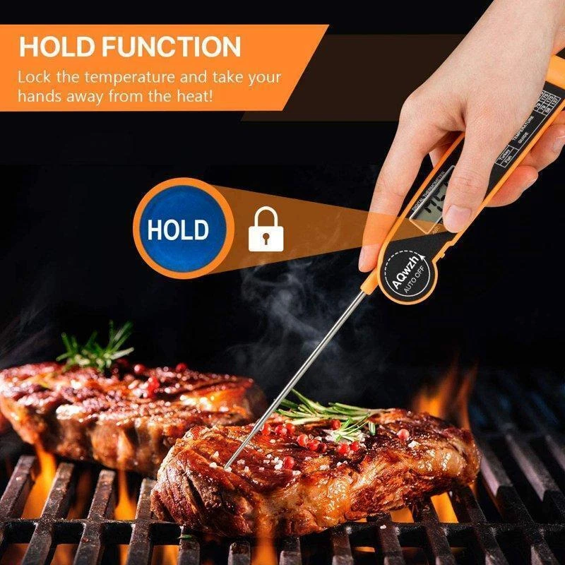Meat Thermometer Instant Read Food Candy Kitchen BBQ Grill Smoker Coffee Milk