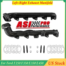 L+R Exhaust Manifold For Ford F250 F350 E350 E450 Excursion V10 6.8L 2000-2013 .