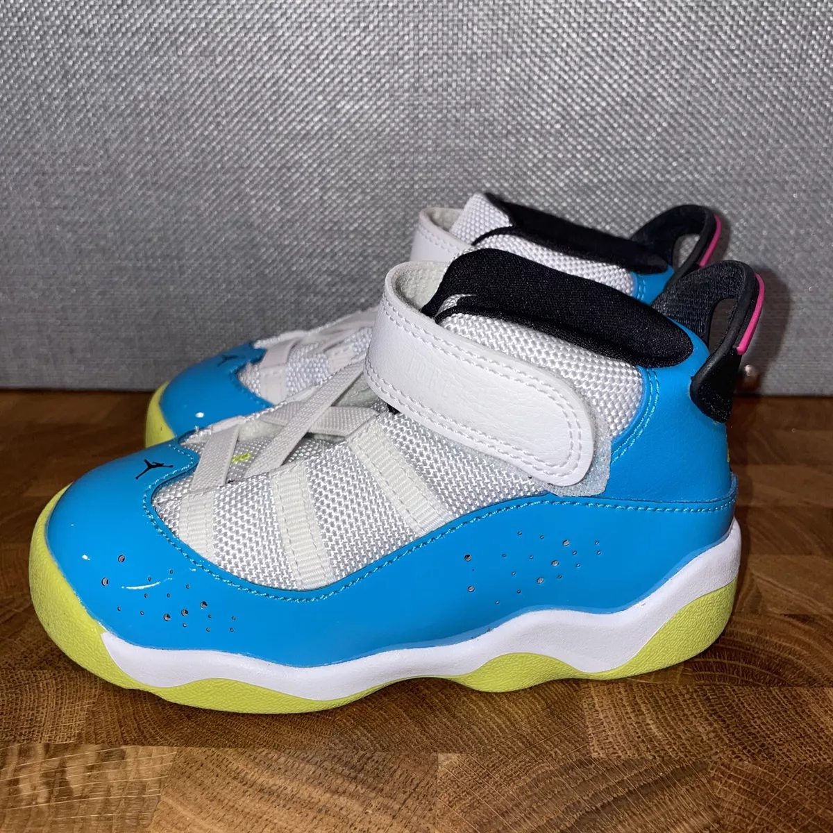 Jordan 6 rings sales baby blue and white
