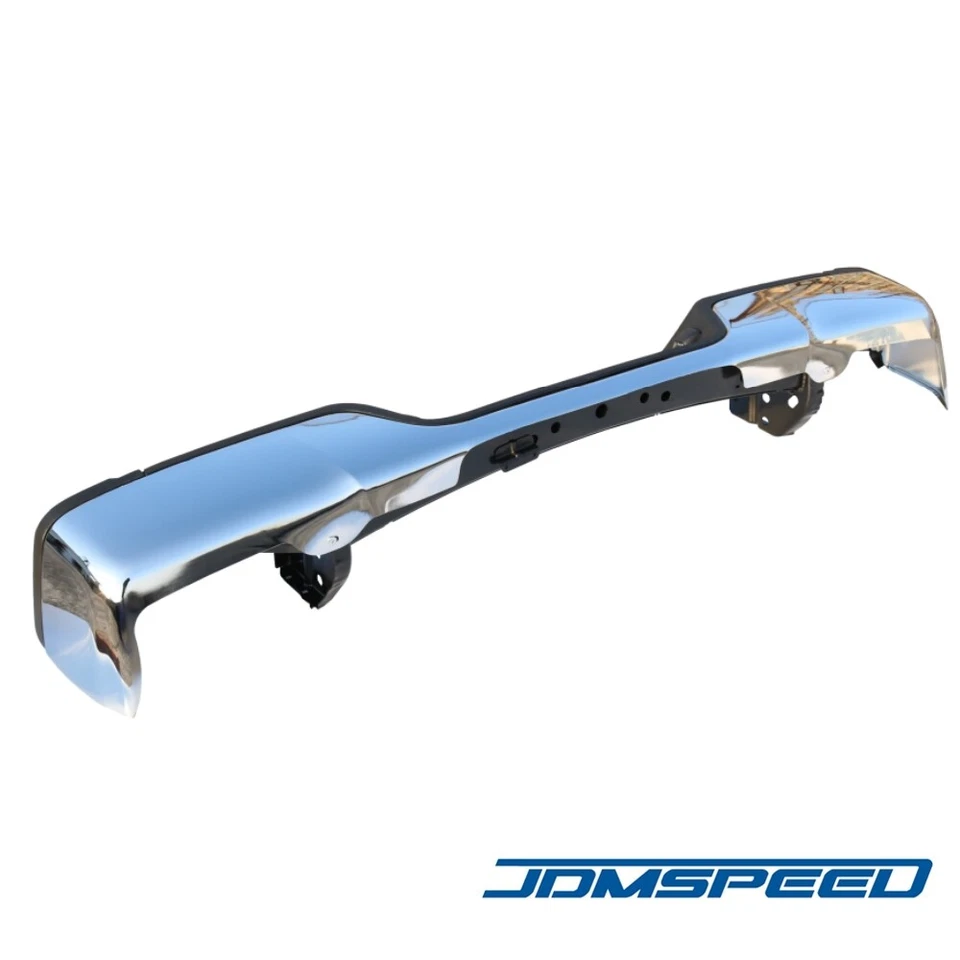 Хромированный задний бампер в сборе для 2007-2013 Toyota Tundra без отверстий датчика - Изображение 3 из 4