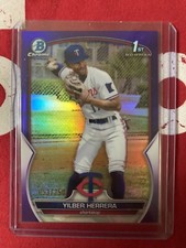 2023 1st BOWMAN #BP-86 YILBER HERRERA PROSPECTS PURPLE mint  TWINS #53/250