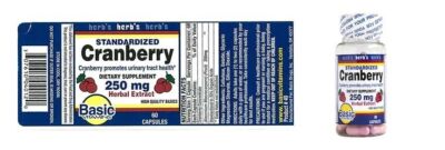 SM Basic's Cranberry Ext Cap 250mg - 60ct (3 Pack)